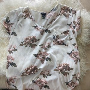 floral tee shirt